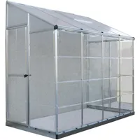 CANOPIA Gewächshaus Aluminium Silber Polycarbonatplatten 0,7 mm 3,04 m2