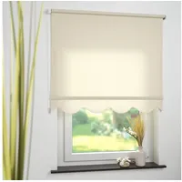 LIEDECO Seitenzugrollo, Lichtschutz, mit Bohren, Volantrollo - Volant Klassik,