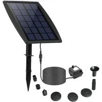 Solarbrunnen, Diy-solar-schwimmbrunnen (2,5 W), Neue Solar-teichpumpe Mit 8 Düsen Und 3-m-kabel, Solarbrunnen Für Vogeltränke, Aquarium Und Garten