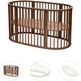 Stokke® SleepiTM Bundle Sleepi V3 inkl. Matratze und Spannbetttuch, braun