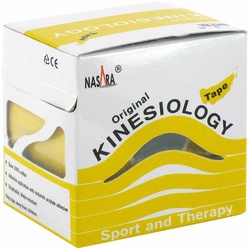 Nasara Kinesio Tape 5 cmx5 m gelb inkl.Spenderbox