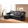 DOMO collection Eckcouch Kunstleder 2-Sitzer Schwarz