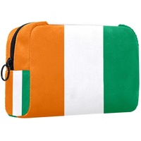 Kosmetiktasche,tragbare Reise-Make-up-Tasche für Damen,Irland-Flagge,Kosmetikkoffer-Organizer mit Reißverschluss