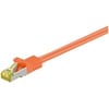 RJ45 Patchkabel CAT 6A S/FTP (PiMF), 500 MHz mit CAT 7 Rohkabel Orange 10m