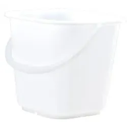 Ind.-Eim. 14l eckig 292x292xH292mm natur HDPE Tr.bgl, schw.b. Sk. - natur