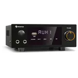 Auna AMP-2 DG Stereo-Hifi-Verstärker 2x50W RMS BT/USB opt. & coax. Dig-In Schwarz