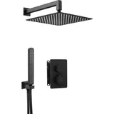 Deante Duschset Unterputz mit Thermostat Schwarz BXYZNECT