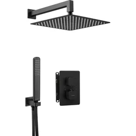 Deante Duschset Unterputz mit Thermostat Schwarz BXYZNECT
