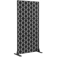 casa.pro Trennwand Basciano 90 x 180 x 40 cm Schwarz