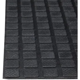 Relaxdays Gummi Fußmatte schwarz