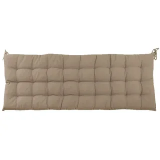 JEMIDI Bankauflage Sitzkissen für Bank - 120x40cm - Auflage Kissen Palettenkissen - Polsterauflage für Gartenbank Hollywoodschaukel - Braun