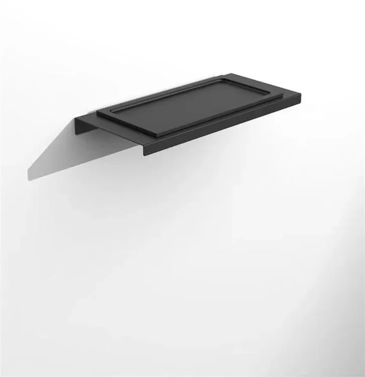 Glassdesign Aria Uno Ablage mit Einsatz VetroFreddo - schwarz matt