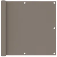 vidaXL Balkon-Sichtschutz Taupe 90x400 cm Oxford-Gewebe