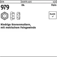 Industrial Quality Supplies DIN 979 Kronenmutter niedrige Form 04