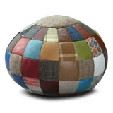 Casa Padrino Hocker Barock Ø 55 x 30 cm Mehrfarbig