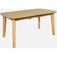 Sweeek Ausziehbarer Esstisch rechteckig 160 - 210 cm, Eichenfurnier