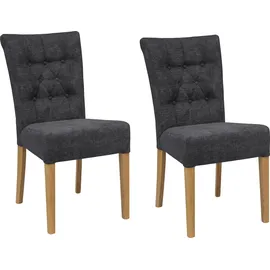 Home Affaire Polsterstuhl Queen (Set), 2 St., Feinstruktur, Esszimmerstuhl mit Knopfheftung, 2er, 4er oder 6er-Set