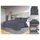 vidaXL Bettwäsche-Set Anthrazit 240 x 220 cm