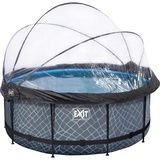 EXIT TOYS Stone Pool 360 x 122 cm inkl. Sandfilter und Abdeckung