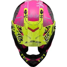 LS2 MX437 Fast Evo II Mini Gorilla Pink/Türkis/Gelb M