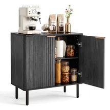 Vevor Buffetschrank 80 x 37,5 x 80 cm Schwarz