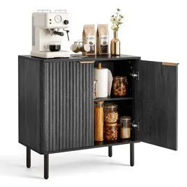 Vevor Buffetschrank 80 x 37,5 x 80 cm Schwarz