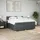 vidaXL Boxspringbett 180 x 200 cm Dunkelgrau