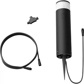 Philips Sockelleuchte Kunststoff 40,0 cm inkl. LED 350 lm schwarz