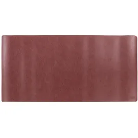 IDENA Schreibtischunterlage PU doppelseitig Weinrot-Altrosa, 80x40cm