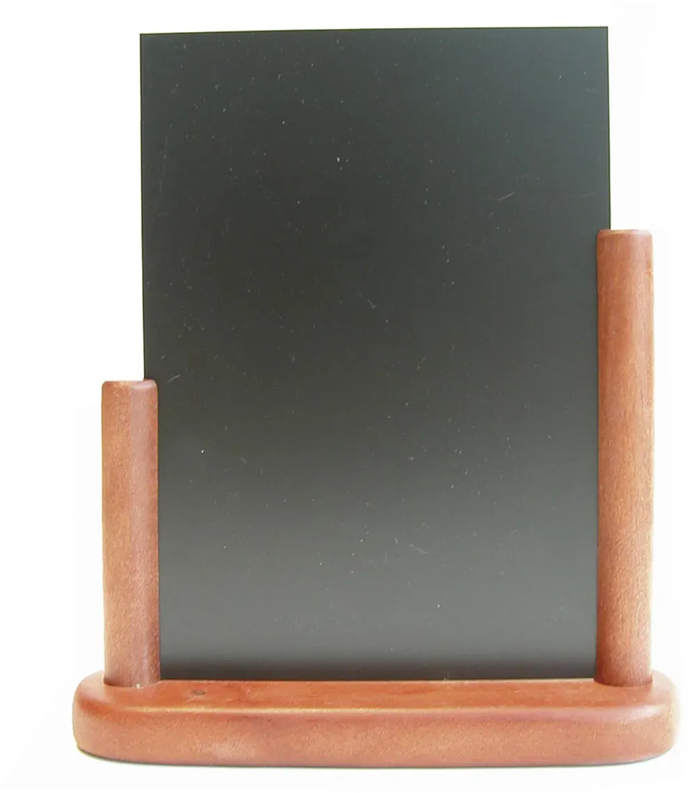 Tisch-Kreidetafel, mahagoni, 15x21cm, 1 Stk.