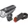 Prophete Fahrrad LED Batterieleuchten-Set Scheinwerfer 40 Lux Rücklicht