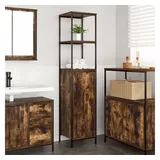 vidaXL Badschrank mit Regalen 36 x 35 x 165 cm Räuchereiche