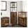 vidaXL Badschrank mit Regalen 36 x 35 x 165 cm Räuchereiche
