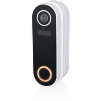 Alpina Smart Home Funkklingel mit Kamera - Türklingel - WLAN - Video - Full HD - Gegensprechanlage - Nachtsicht - Bewegungssensor - IP65 - Weiß