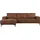 OTTO home Ecksofa OTTO HOME "Polsterecke Oland, Struktur, Flachgewebe, Luxus-Microfaser, Boucle", braun (cognac), B:280cm H:85cm T:152cm, Struktur weich (100% Polyester);Luxus-Microfaser (100% Polyester);Webstoff (100% Polyester), Sofas, Ecksofa, L-Form, 280 cm,