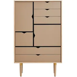 Andersen Furniture - S5 Kommode, Eiche geseift / Fronten kashmir