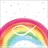 Ambiente Home Ambiente Servietten Papier 33x33cm 3-lagig - hochwertige Einweg Papierservietten "Regenbogen/Weiß", 33 x 33 cm, 20 Stück