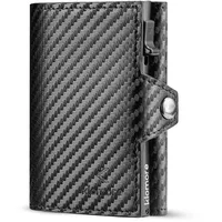 KLOMORE Geldbörse Herren, Slim Wallet Kreditkartenetui mit Münzfach, Kartenetui Geldbeutel Herren, RFID Schutz Herren Portemonnaie, Smart Wallet Kartenhalter, Portemonnaie Brieftasche