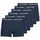 JACK & JONES Retro Boxershorts unifarben blau XL 6er Pack