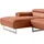 Egoitaliano "Malika, edel und bequem, Designsofa mit hochwertigen Bezügen, L-Form", rot (brick), B:287cm H:94cm T:165cm, Leder »BULL« (echtes Rindsleder). Geschliffenes, pigmentiertes und behandeltes Rindsleder mit einer Dicke von 1, 3-1, 5 mm.