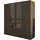 Priess Wäscheschrank Barcelona 185 x 193 x 54 cm Braun