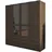 Wäscheschrank Barcelona 185 x 193 x 54 cm Braun