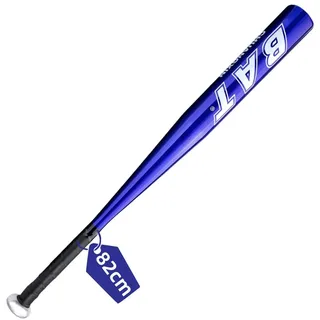 Baseballschläger 82 cm (32 Zoll), Baseballschläger Aluminium mit rutschfestem Griff, die Beste Größe für Training und Baseball - Blau