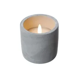 MARELIDA LED Kerzen im Topf 10 cm grau 3 St.