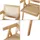 [en.casa] Esszimmerstuhl Asikkala Bambus/Rattanoptik beige