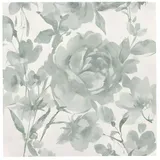 Papstar 50 Servietten "ROYAL Collection" 1/4-Falz 40 cm x 40 cm dunkelgrün "Rose"