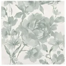 Papstar 50 Servietten "ROYAL Collection" 1/4-Falz 40 cm x 40 cm dunkelgrün "Rose"