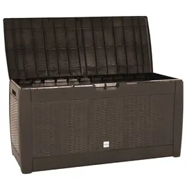 vidaXL Gartentruhe Braun 119x48x60 cm Polypropylen