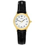 Dugena Quarzuhr Vintage, 1626311 Armbanduhr, Damenuhr, schwarz