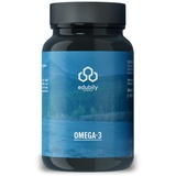 edubily nutrition® Omega-3 Fischölkapseln • 70% Omega 3-Gehalt • EPA DHA Kapseln in pharmazeutischer Qualität aus nachhaltigem Wildfang • Kleine Kapseln • 90 Kapseln im Braunglas